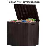 30 Gal Resin Deck Box for Patio Furniture