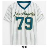 Los Angeles Striped V-Neck T-Shirt