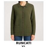 RUNCATI Green Button-Up Cardigan