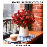 4x Artificial Mums for Outdoors