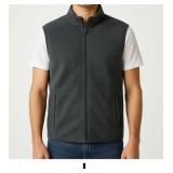 Men's Dark Gray Fleece Vest