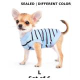 6x Breathable cotton dog shirt in Pink x6