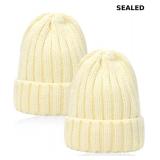 NPQQUAN Thick Warm Winter Hats for Women 2pack