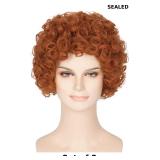 Miss U Hair Women Short Curly Red Orange Wig