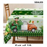 19x Hexagram St Patricks Day Tablecloth 60 x...