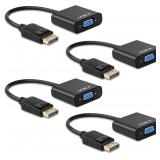 Display Port to VGA Adapter,4 Pack