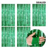 Green Streamers-SINBEE Foil Fringe Curtain