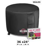 Heavy Duty Fire Pit Cover ï¿½ Fits 36x24in Round Gas