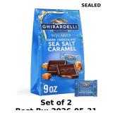 2x GHIRARDELLI  Dark Chocolate Caramel SQUARES