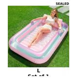 SLOOSH Inflatable Tanning Pool Lounger Float