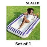 SLOOSH Inflatable Tanning Pool Lounger Float