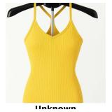 Yellow Ribbed Tank Top