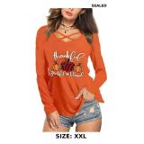 Roshop Mardi Gras Shirts Women's Criss Cross