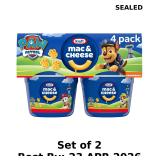 2x Kraft Nickelodeon Paw Patrol Mac and Cheese