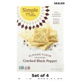4x Simple Mills Almond Flour Crackers