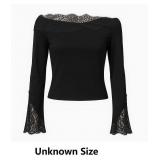 Black Off-Shoulder Lace Top