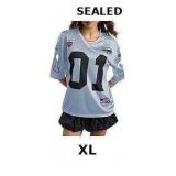Women's Number Graphic Mesh Jersey Shirt V Neck