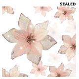 Glitter Faux Flowers Decoration