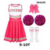 Girls Cheerleader Costume Outfit Set