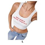 SOLY HUX Women's Letter Graphic Tank Tops