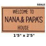 Gifts for Nana Papa Grandparents Welcome Doormat