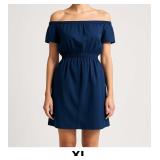 Navy Off-Shoulder Dress