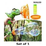 SYNCFUN Dinosaur Bubble Gun Blower Toy
