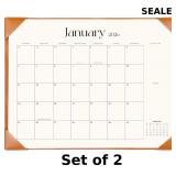 Desk Calendar 2026-2027 with Desk Mat   x2