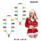 6x NEARTOP LED Christmas Xmas Light Up Necklace...