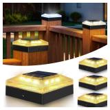 vighep 4pcs Solar Post Caps Lights