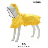 MAMORE Dog Raincoats Waterproof Dog Rain Jacket x2