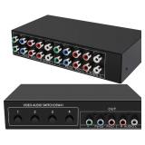 BolAAzuL Component AV Video Switch Box