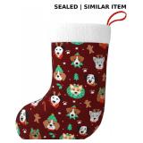Cute Dogs Christmas Stockings Fireplace Hanging