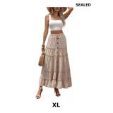 Womenï¿½s Boho High Waist  Maxi Skirt