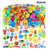 100 Pack Prefilled Easter Eggs with Assorted Toys,