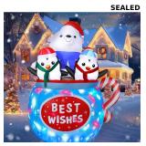 6FT Christmas Inflatables Outdoor Decs