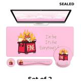 2x iCasso Pink Dumpster Cute Mousepad