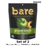 2x Bare Baked Crunchy Apple Chips, Granny Smith...