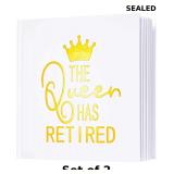 2x Calculs Retirement Party Guest Book for Mom