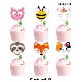 24 PCS Happy Valentine's Day Cupcake Decorations