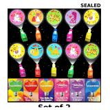 28 Pack Valentines Cards for Kids LED Finger x2