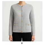 Light Gray Textured Cardigan