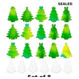 150Pcs Christmas Tree Paper Art Crafts x8