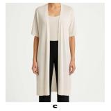 Light Beige Open Cardigan