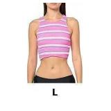 Next by Athena Womens Candy Stripe Hi Neck Bra