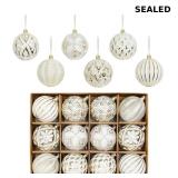 Vintage Rustic Christmas Ball Ornaments Sets