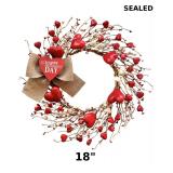 TEMPUS 18' Artificial Valentine's Day Wreath