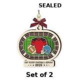 Football Christmas Ornaments 2025 x2