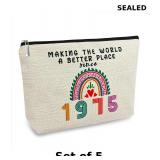 5x ancpeany 50th Birthday Gifts for Makeup Bag