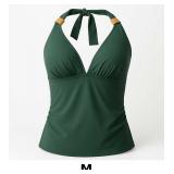 Green Halter Swim Top